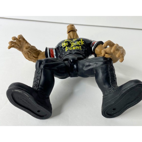 1999 WWF Jakks The Rock "Layin' the Smack Down" Maximum Sweat Series 3 Figure - Picture 9 of 11